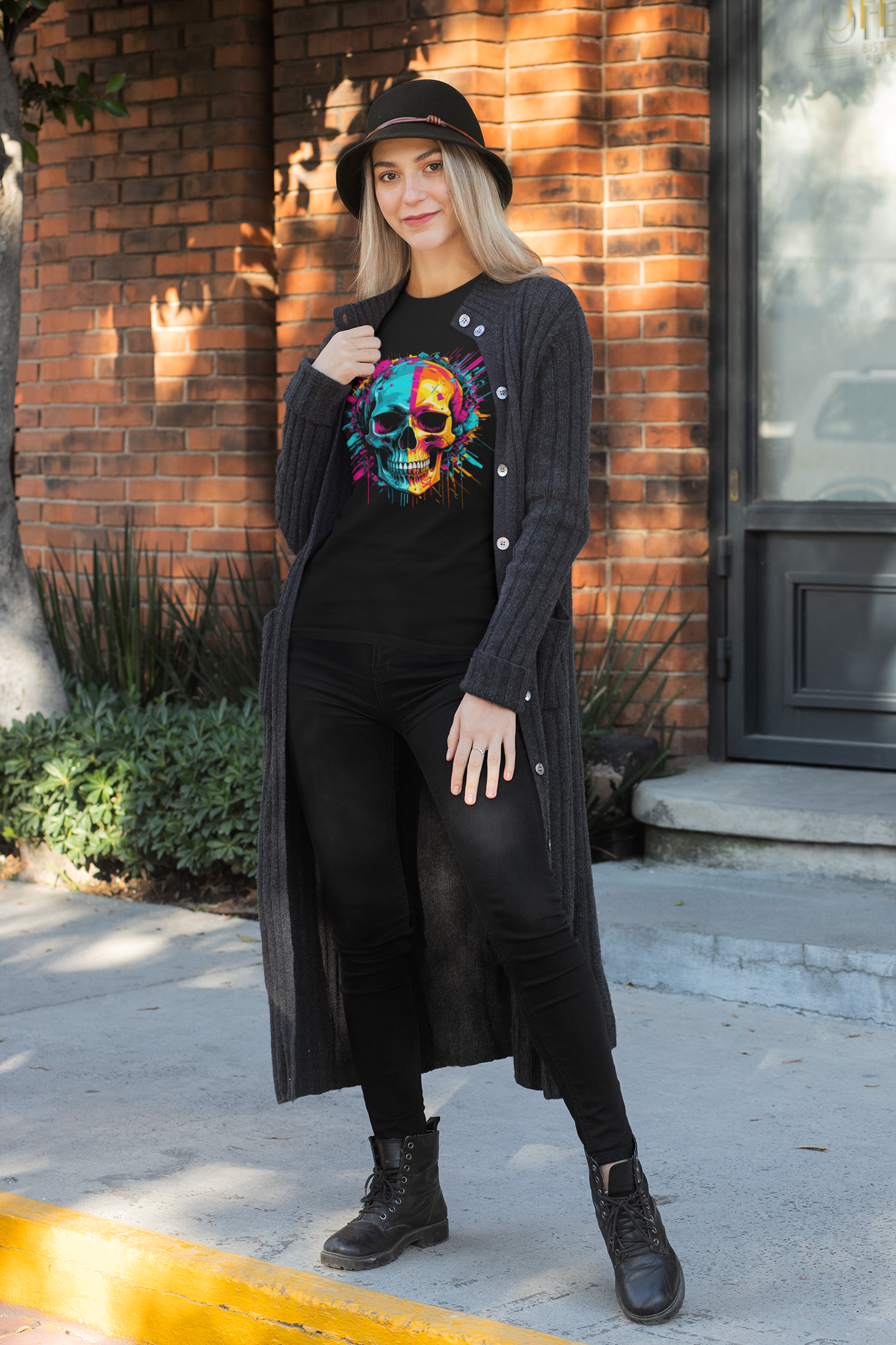 "Glitched Skull" T-shirt