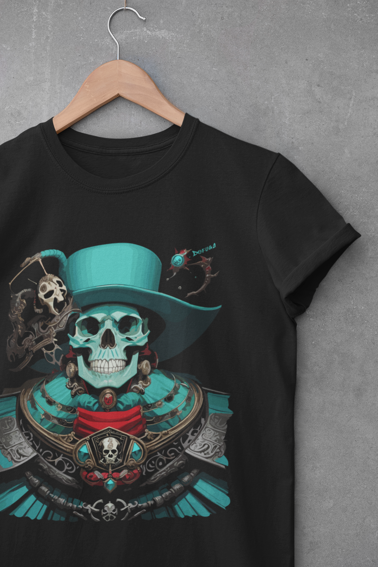 "Barock Skull Turquoise" T-shirt