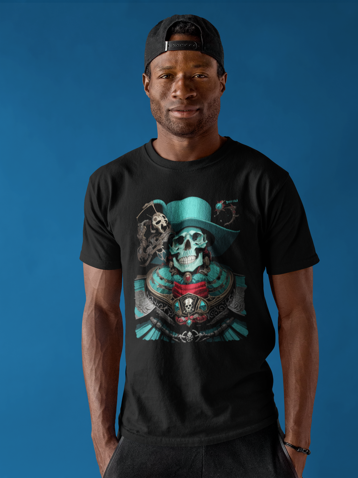 "Barock Skull Turquoise" T-shirt