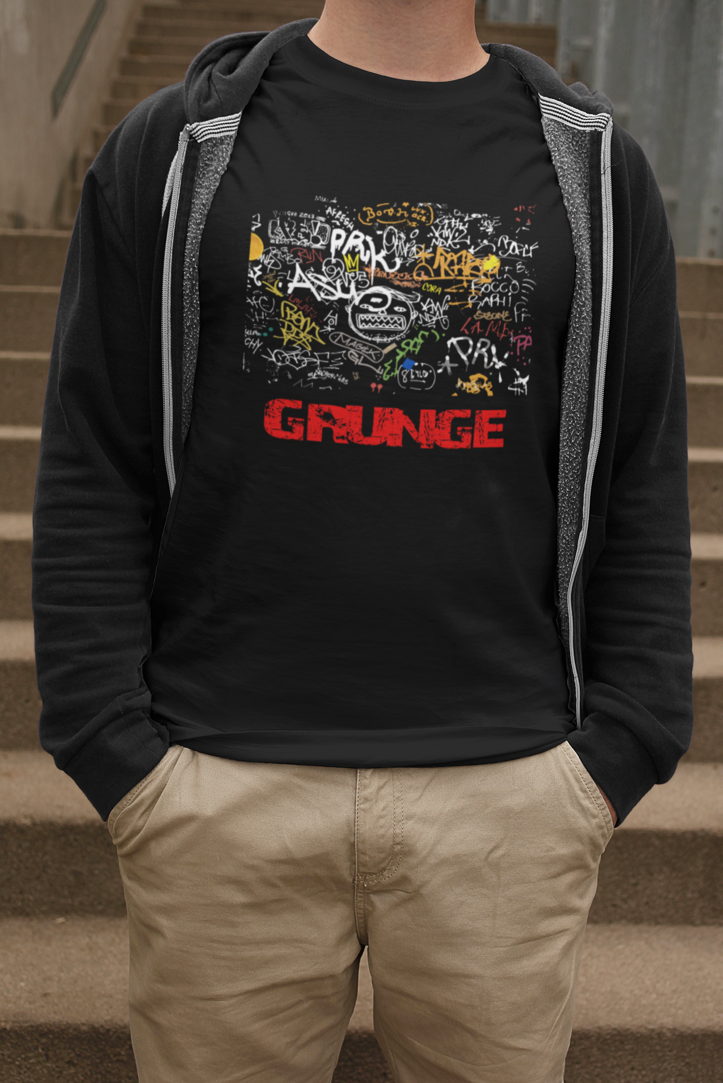 "GRUNGE" Street Art T-Shirt