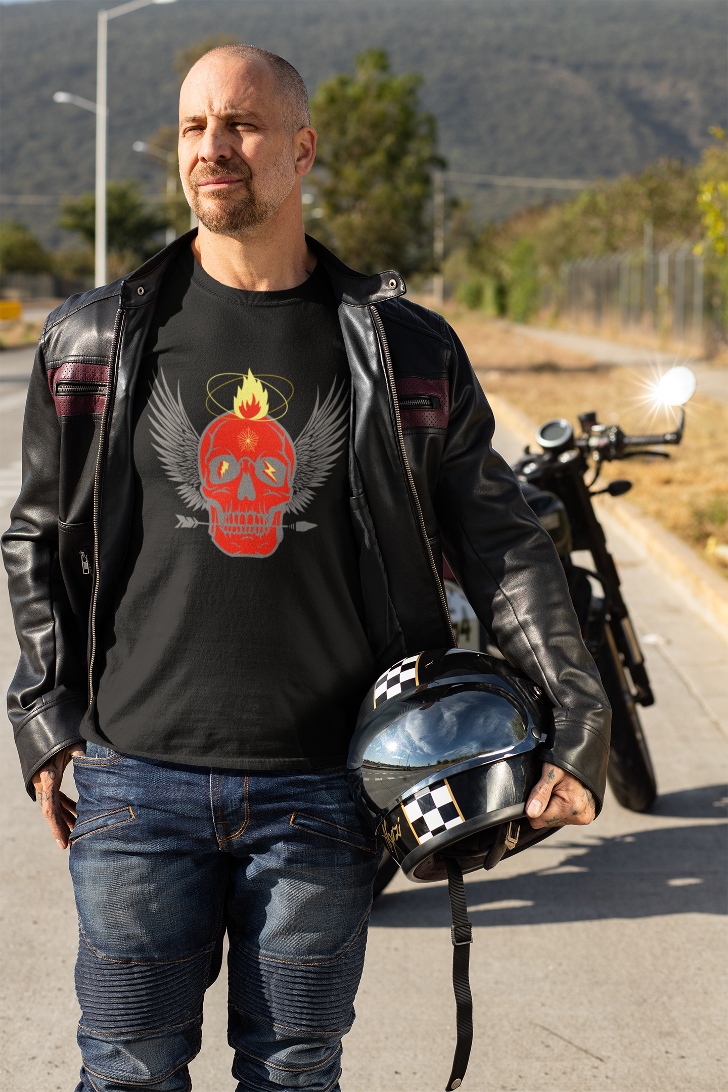 Skull Rebel T-shirt - Image 4