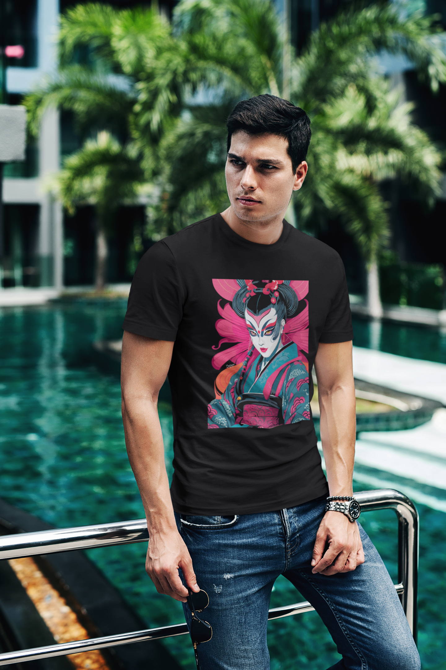 "Geisha I " T-Shirt - Image 3