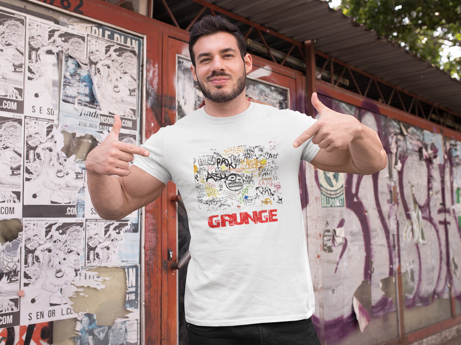 "GRUNGE" Street Art T-Shirt - Image 5