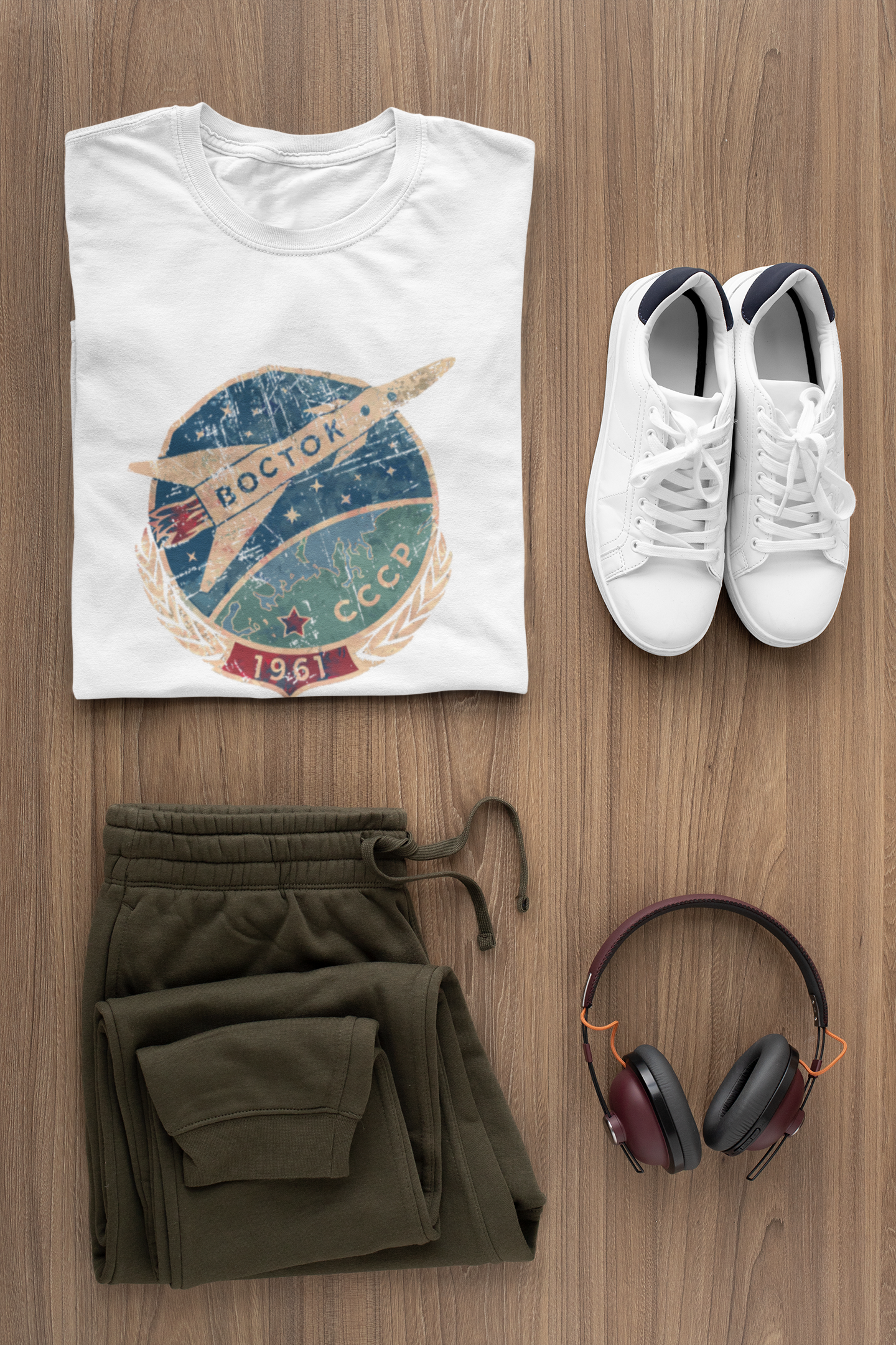 Vostok Spacecraft Retro T-Shirt - Image 3